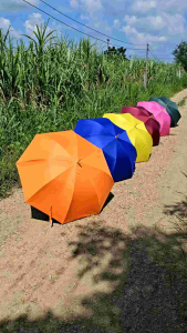 ร่ม28นิ้ว กันuv โครงไฟเบอร์ไม่ขึ้นสนิม