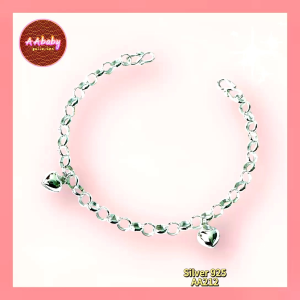 🌈AAbaby Galleries AA212 Original Baby S925 Silver Anklet Bracelet 2 Love Bells (Rantai Kaki/Tangan/Gelang Kanak)