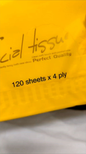 4ply 120sheets Pure Wood Facial Tissue
