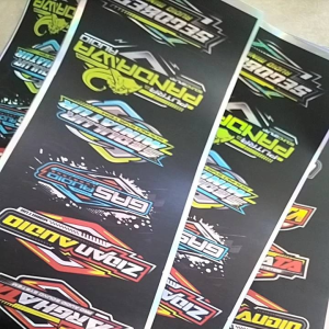STIKER SOUNDSYSTEM ISI 10 BIJI BAHAN HOLOGRAM(MENYALA)