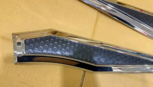 Side Air Flow Avanza Xenia Veloz Mobil Universal Activo Hitam Kombinasi Chrome .