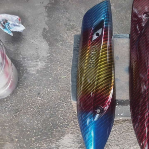 TUTUP KNALPOT/TAMENG KNALPOT KARBON MIO J FINO FI 125