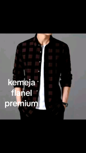kemeja flanel kotak premium pria wanita distro casual import