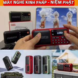 MÁY NGHE NHẠC KẾT NỐI BLUETOOTH TẶNG THẺ NHỚ NGHE PHÁP NIỆM PHẬT TỤNG KINH CÓ RADIO FM GHI ÂM CỔNG USB CỔNG TAI NGHE.