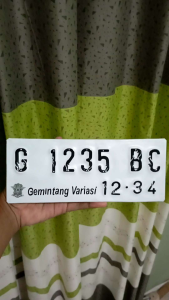 1 hari jadi CUSTOM PLAT NOMOR MOTOR PUTIH BAUT TANAM VARIASI TERBARU