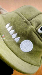 topi bayi motif croc