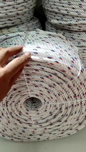 TALI TAMBANG TALI TAMPAR PUTIH LURIK 10 MM KILOAN TALI DADUNG POLYPROPYLENE