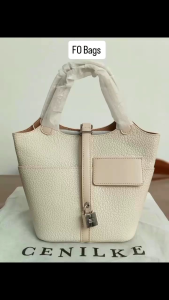 Tas Bucket dari Brand CENILKE Warna Beige Cakep Tasnya kd 248