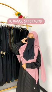 JILBAB SEGIEMPAT INSTAN RESLETING hijab instan ceruty by asy syakira fashion temboro