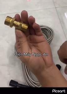 Khớp Nối Chống Xoắn Dây Rửa Xe - Khớp Xoay Rửa Xe - Khớp Xoay Đồng Thau Ren 22mm