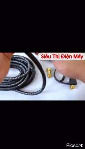 Bộ Khớp Nối Chống Xoắn Dây Rửa Xe Loại 1 Bằng Đồng Nguyên Khối Chân Ren 22mm