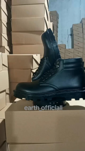 Sepatu PDH Pria Doff & Sol TIGER Jatah TNI Polri Satpam