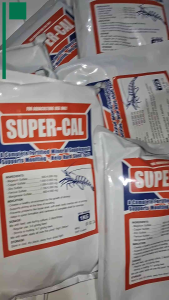 Bột Sống Khỏe Tốt Nhất Cho Tôm Super-Cal 1Kg - Cứng Vỏ Nhanh Lột Hỗ Trợ Tôm Khỏe Ổn Định Môi Trường Ao Nuôi