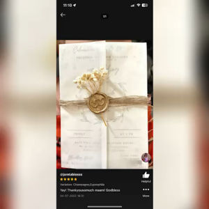 (RUSH✔️) Ready to use Wax Seal with Dried Flower and adhesive (Minimum order is 10pcs)