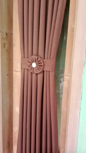 Gorden Jendela Kupu-Kupu Blackout Ikat Vita Spiral Bahan Blackout Premium