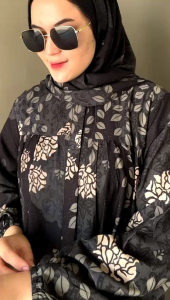 New . Set Gamis Hijab Wanita Setelan Gamis kerudung Rayon Terbaru Kekinian 2024