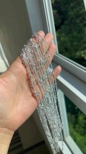 คตกิจลูกตุ้ม เงินประเทศลาว 18/24 นิ้น สร้อยเงิน เครื่องเงิน