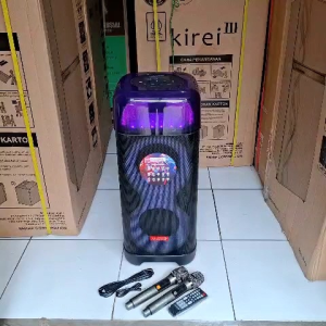ASATRON LEGEND L-0401 MAX BLUETOOTH PARTY SPEAKER - DEEP BASS - 2 UHF WIRELESS MIC 100% ORI