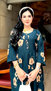 DRESS KEKINIAN TERBARU 2024 BUSUI JUMBO LENGAN 3/4//DRESS BUSUI WANITA LD 120//DRESS CIBI MURAH MOTIF TERBARU//DRESS BUMIL