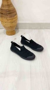 BREVINNI Kendra Sneakers Wanita || Sepatu Kets Wanita || Sepatu Kain Empuk Ringan || Sepatu Sekolah Hitam