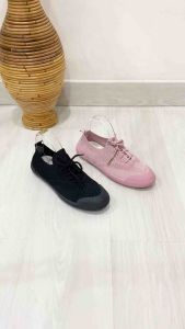 BREVINNI Morgan Sneakers Wanita || Sepatu Kets Wanita || Sepatu Kain Empuk Ringan || Sepatu Sekolah Hitam