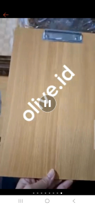 Isi 12 Pcs Clip Board Papan Jalan Papan Dada Papan Ujian F4 1 dus isi 12 Pcs