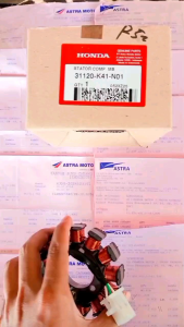 Statorcomp spol stator comp new supra x125 fi blade fi 31120-K41-N01 asli HGP HONDA