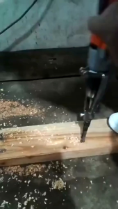 ADAPTOR BOR BOBOK KAYU DILENGKAPI MATA BOR 10MM