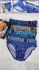 [ 3HELAI = 1 BOX ] ( HARGA BORONG ) REMOMA MEN BRIEF UNDERWEAR SELUAR DALAM SEGI TIGA LELAKI)