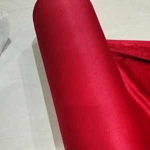 kain bludru velpvet merah/kain gaun pengantin