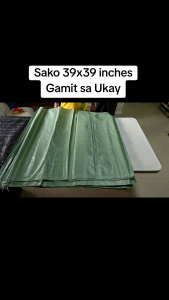 BUNDLE 50 PCS!!! Sack/Sako Bag 39x39 Inches (Gamit sa Ukay) Yellow-Green