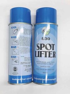 Bình xịt tẩy vết bẩn do dầu máy dính trên quần áo vải