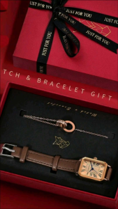 Womens Bracelet & Watch Gift Set Luxury Fashion Design Elegant Timepiece with Matching Bracelet Perfect Gift for Her