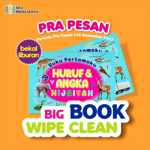 Buku Pertamaku Huruf & Angka Hijaiyah (Wipe and Clean): sudah didesain khusus untuk melatih motorik halus melalui kegiatan tulis hapus~ Buku Anak Winonabooks × Iska