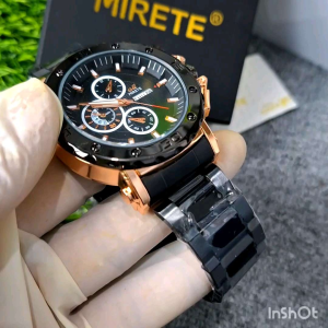 VIRAL MIRETE Jam Tangan Pria Tahan Air | Tgl dan Hari Aktif | Exclusive