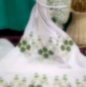 Produksi Sendiri ! Mukena Dewasa Terusan Bahan Polino Motif Bunga Susun Semanggi Indah Bahan Adem