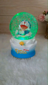 Kotak Musik Bola Kristal Salju Snowball Couple WInter Lovers Lampu Waterball