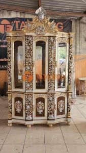 ALMARI HIAS TUMPUK SIMA KAYU JATI FINISHING MEWAH LEMARI RAK BUKU BUFFET CABINET MURAH  DEKORASI RUANG INTERIOR TATANING FURNITURE JEPARA