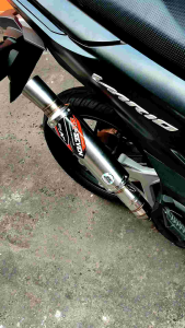 Kenalpot SAMLONG VIRAL dm 38mm untuk Motor Vario 125, Beat, PCX, NMAX, Aerox, Scoopy, dan Mio