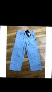 New anavill vairal Budak Seluar denim palazzo perempung boleh pakai kain denim Size-2y-12y