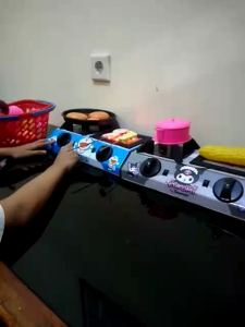Kompor Mainan LED Anak Edukatif dan Kreatif Motif Karakter Lucu