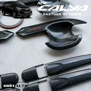 Paket Cover Handle Outer Pintu Toyota Calya Carbon Glossy