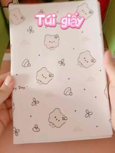 (10/50) SET TÚI GIẤY 14X20CM NHIỀU MẪU giấy dày dặn gói quà tặng họa tiết dễ thương (B13-B19) by Hebebu