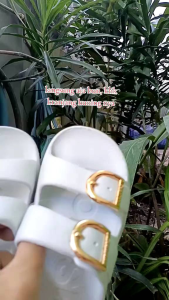 sandal wedges terbaru bahan karet untuk wanita