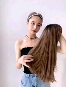 Malaysia STRAIGHT HAIR WIG rambut palsu ST2 OMBRE TIKTOK wig