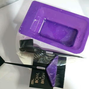 Bộ chén và lược nhuộm siêu to VIC+ dung tích 700ml 3 màu