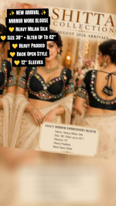 [PRE-ORDER] 2026 AUG INDIAN MIRROR WORK HEAVY MILAN SILK BLOUSE READYMADE SIZE 38 TO 42 BACK OPEN |FANCY MIRROR EMBROIDERY BLOUSE PADDED | MIRROR WORK BLOUSE | INDIAN BLOUSE | SAREE BLOUSE |READYMADE BLOUSE | BLACK BLOUSE | PADDED BLOUSE | blouse size 42