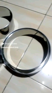 Ring Cutter Stainless Steel / Cetakan kue Ring isi 12 pcs /Cetakan roti kue bentuk bulat kotak Terlaris/ Cetakan Cromboloni Bomboloni/ Ring onigiri Cronigiri