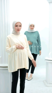Momiasi – Paket Bundling – Celana Hamil Kerja dan Ayana Blouse Bumil Busui