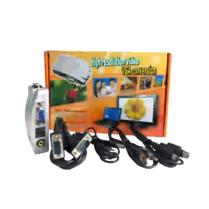 VGA to RCA + S-Video Converter Box - PC to TV Converter